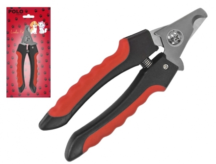 Alicate de Unha com trava p/ Cachorro Grande CB Verm/Preto